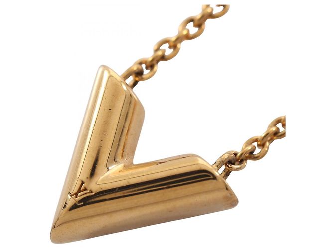 Colar Essential V Louis Vuitton Dourado