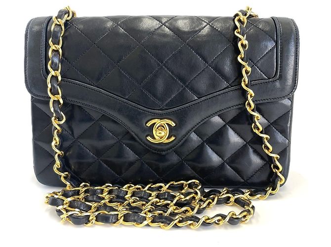 Borsa a Spalla Chanel Mini Matelassé Nero