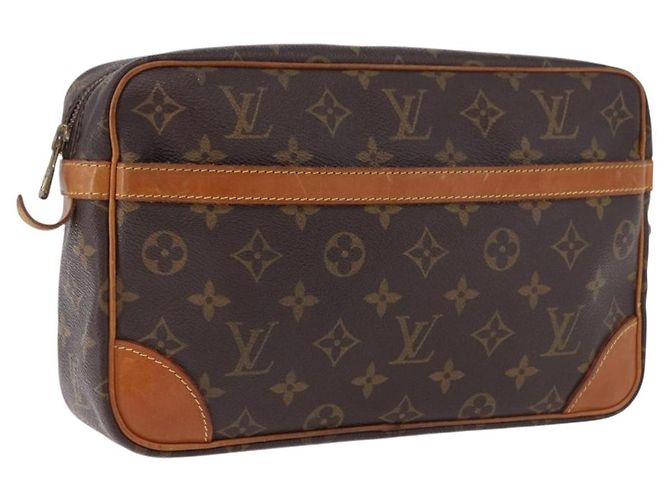 LOUIS VUITTON Pochette Monogram Compiegne 28 M51845 LV Auth 193376 Monogramme
