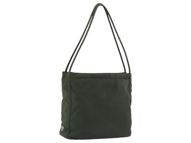 Tote Sac cabas PRADA en nylon Khaki Auth ar14056 Kaki
