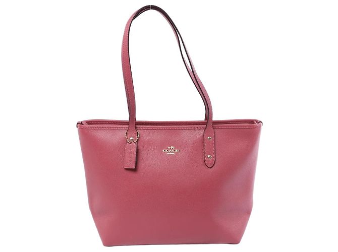 Bolsa de ombro Coach City em couro rosa