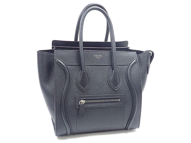 Céline Sac à main Celine Luggage Micro Shopper Noir
