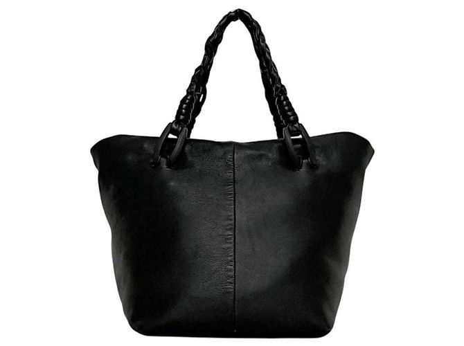 Sac à main en cuir nappa Loewe Noir