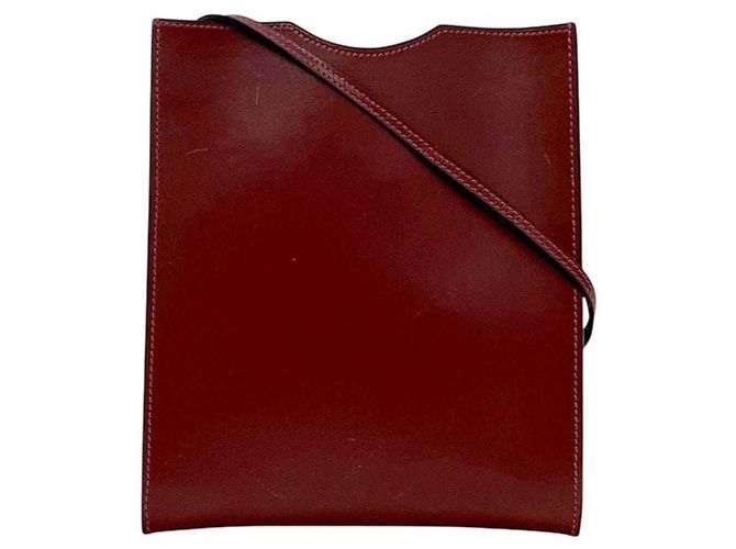 Hermès Borsa a tracolla Hermes Pochette Onimetou Rosso Bordò