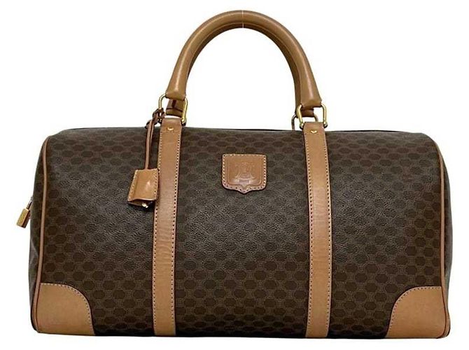 Céline Borsa Boston Celine Macadam M14 Marrone