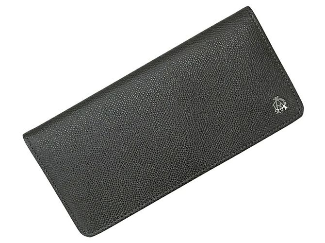 Alfred Dunhill Dunhill Khaki Leather Long Wallet