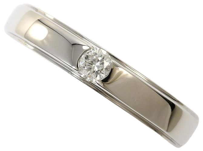 Autre Marque Platin 950 Ring mit blauem Diamanten