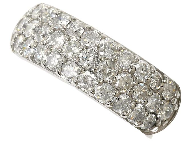 Autre Marque PT900 Platin Diamant Ring