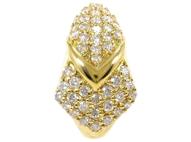 Autre Marque Orecchini a lobo con diamante e oro 18K D'oro