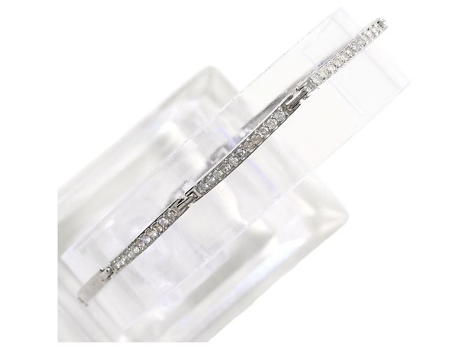 Autre Marque 18K Weißgold-Charm-Armband mit Diamant Golden