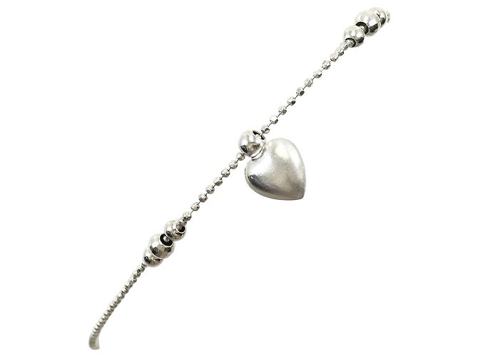 Autre Marque 14K Weißgold-Charm-Armband Golden