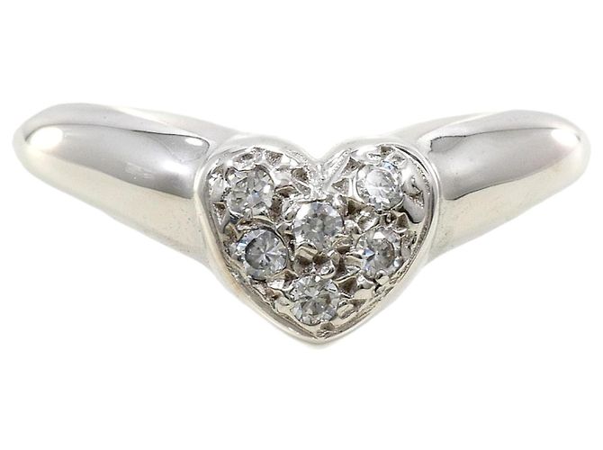 Autre Marque 18K Weißgoldring mit Zirkonia Golden