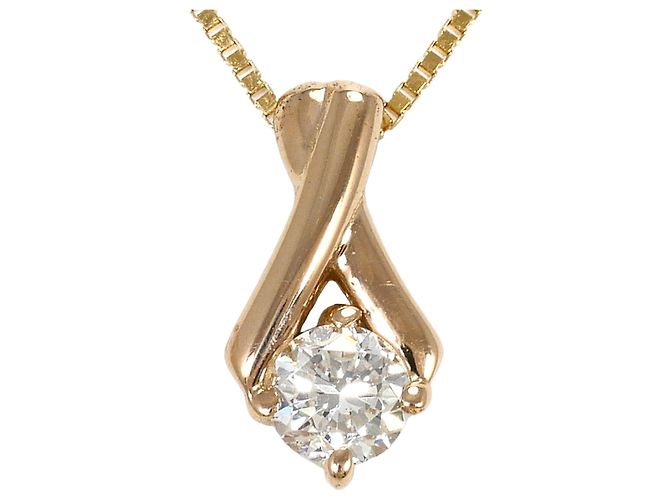 Autre Marque Collana in oro 18K con diamante D'oro