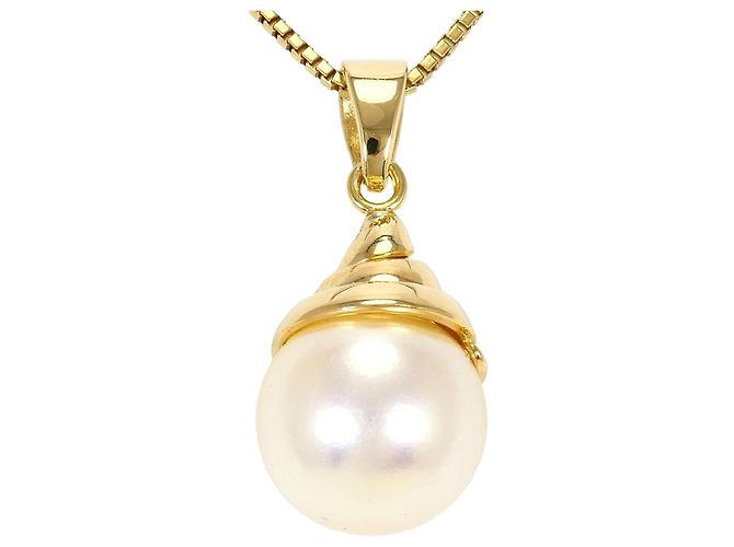 Autre Marque Collana in oro giallo 18K con perla artificiale D'oro