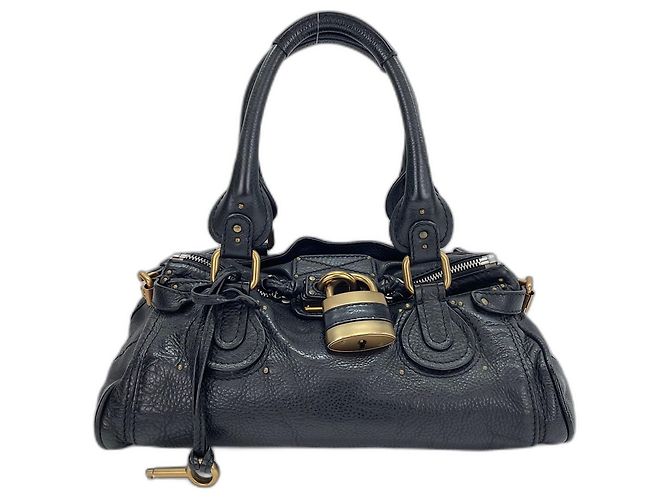 Borsa Chloé Paddington Studded - Black Nero