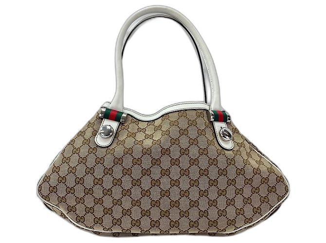 Borsa a Spalla Gucci Sherry Line - Beige