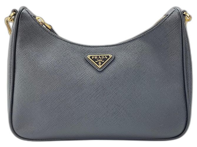 Borsa a tracolla nera Prada Nero