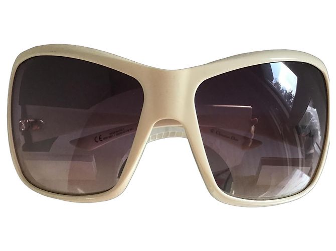 Christian Dior Mist Occhiali da Sole Oversize Crudo