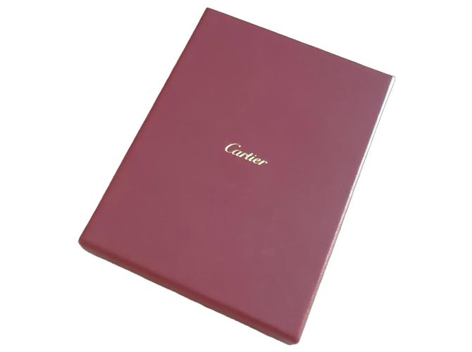 Cartier Notizbuch Silber Aus weiß Marineblau