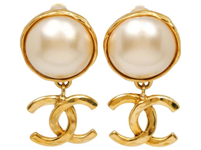 Pendientes de clip Chanel Coco Mark