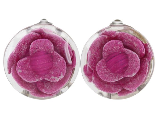 Orecchini a clip Camellia Chanel Rosa
