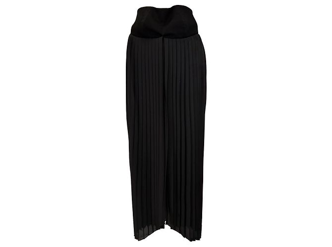 Autre Marque Falda maxi plisada Dion Lee en poliéster negro