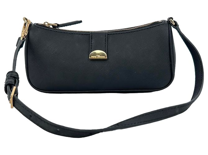 Borsa a tracolla texturizzata Marc Jacobs in pelle nera Nero