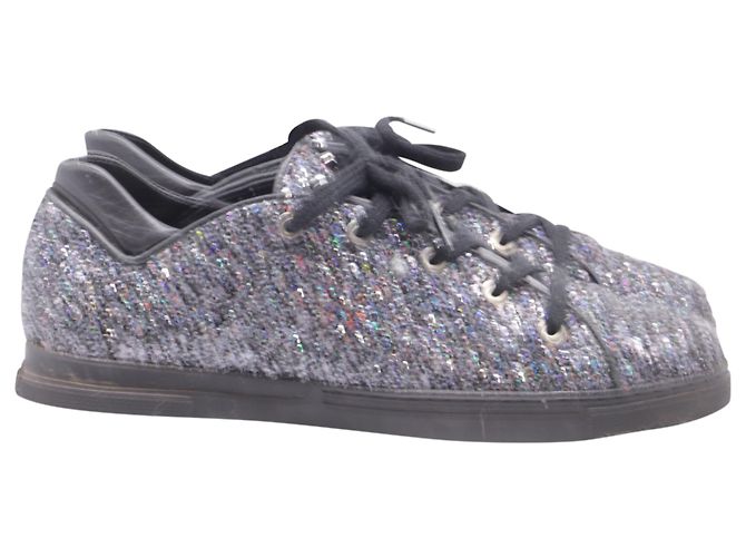 Sneakers basse Stuart Weitzman in glitter multicolore