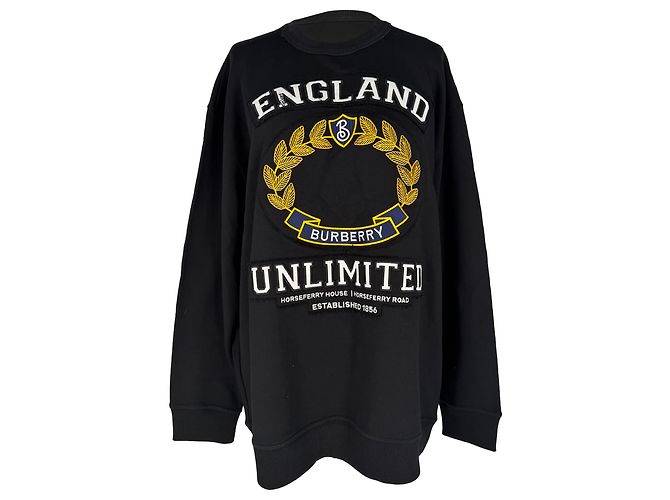 Sweatshirt Burberry England Unlimited em algodão preto