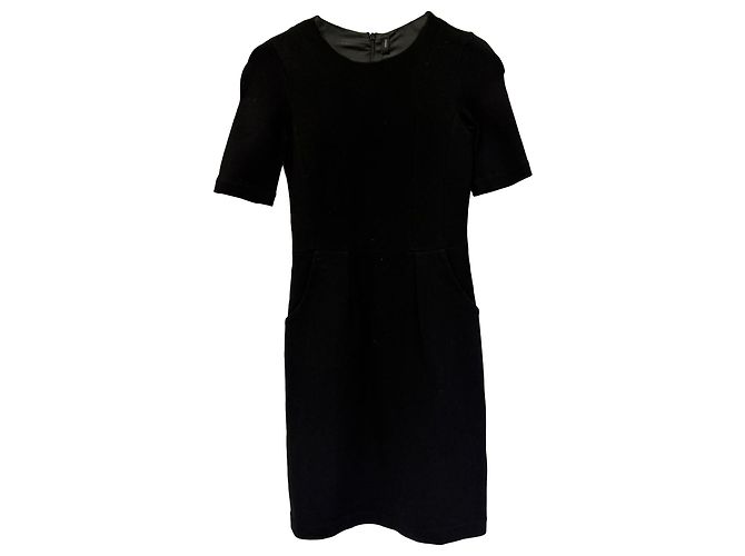 Joseph Mini-Shift-Kleid aus schwarzer Viskose-Velours