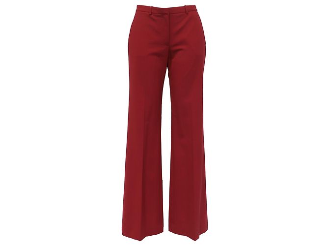 Theory Thoery Gerade Hose aus roter Virgin Wool