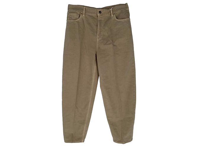 Jeans Wide Tapered Totême in cotone beige
