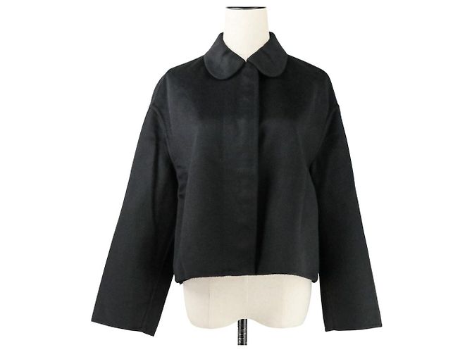 Prada Virgin Wool Angora Jacket Black