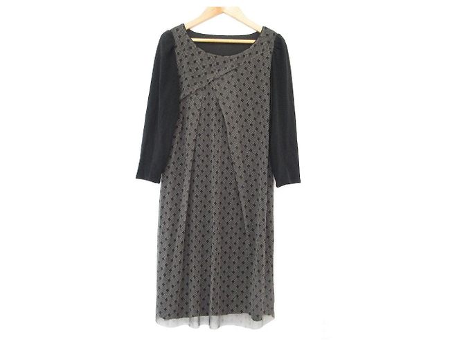 Autre Marque Power Net Kleid VIVIENNE TAM Schwarz