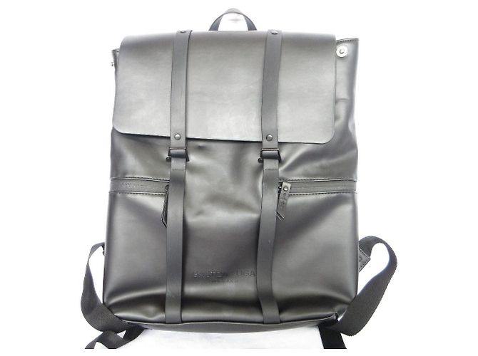 Autre Marque Gaston Luga Splash Vegan Leather Backpack Black
