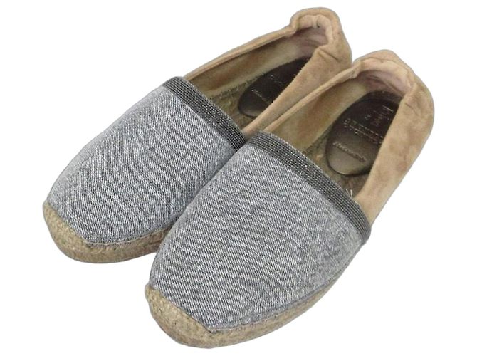 Autre Marque Brunello Cucinelli Monile Espadrilles en daim Slip-on Sneaker