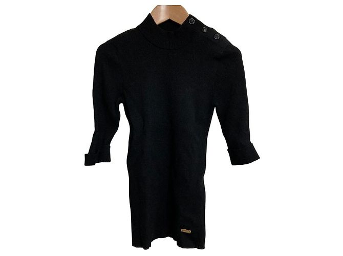 Autre Marque Top de malha canelada BLUE LABEL CRESTBRIDGE Preto