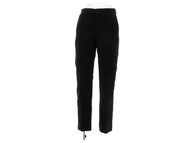 Acne Pantalone in velluto blu navy