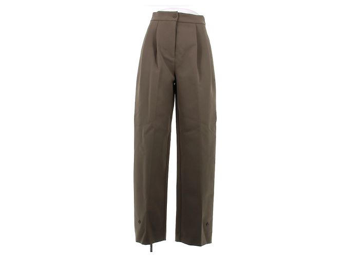 Autre Marque Pantalone beige con pinces