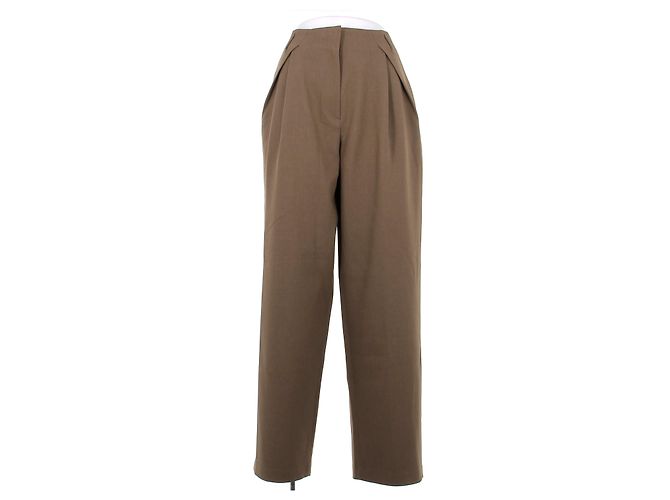 Autre Marque Pantalone a pieghe marrone
