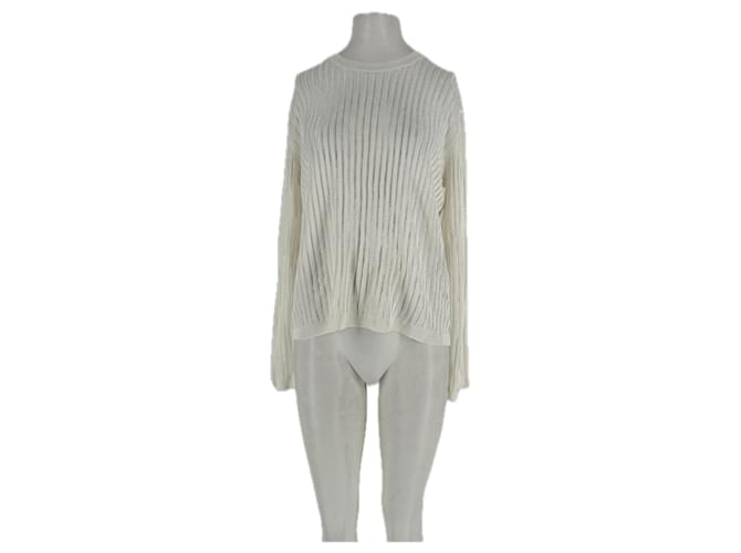 Autre Marque Pull HEDORA halbtransparent Weiß 