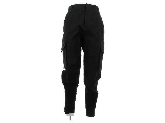 Dior Cargo Hose schwarz Baumwolle