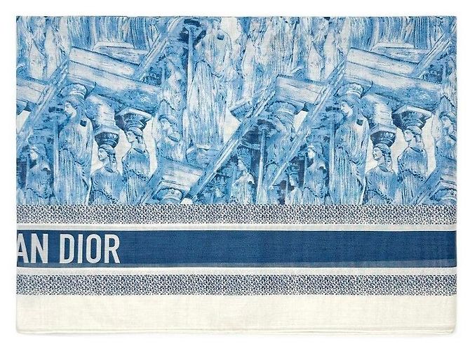 Dior Chal de algodón Azul 
