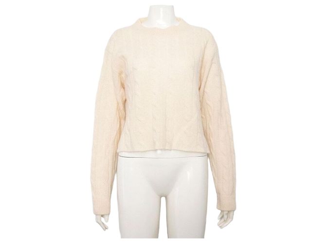 Miu Miu Strickpullover aus Kaschmir für Damen Weiß 