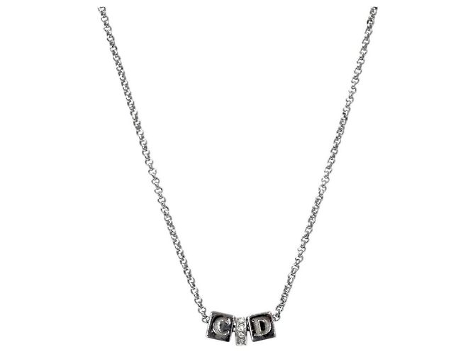 Dior Collar Cubic Cube CD Plata 