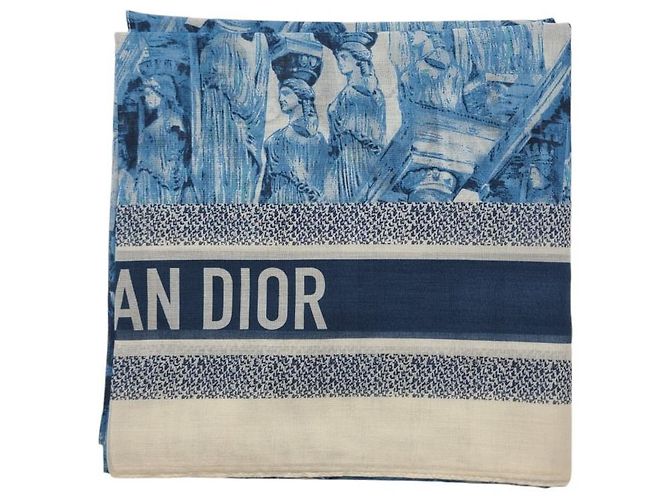 Dior Sciarpa a Sciarpa in Cotone Multicolore 