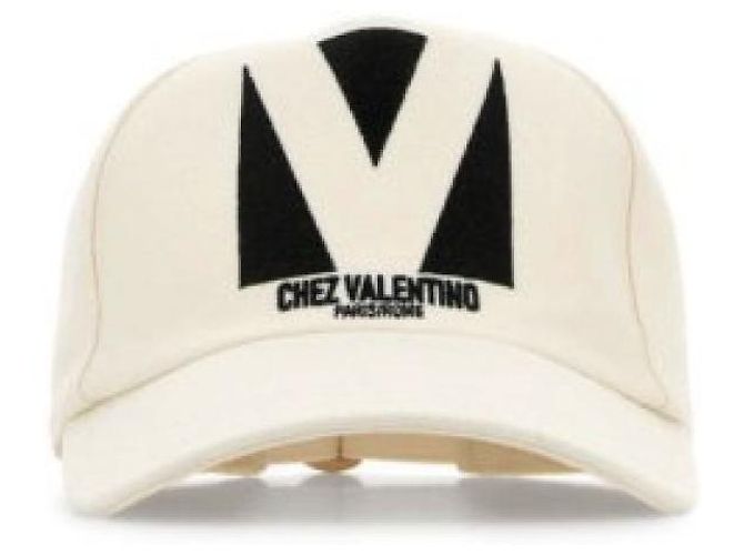 Valentino Cappellino da baseball in cotone ricamato