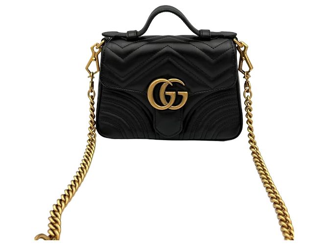 Gucci Mini bolsa de alça preta Preto
