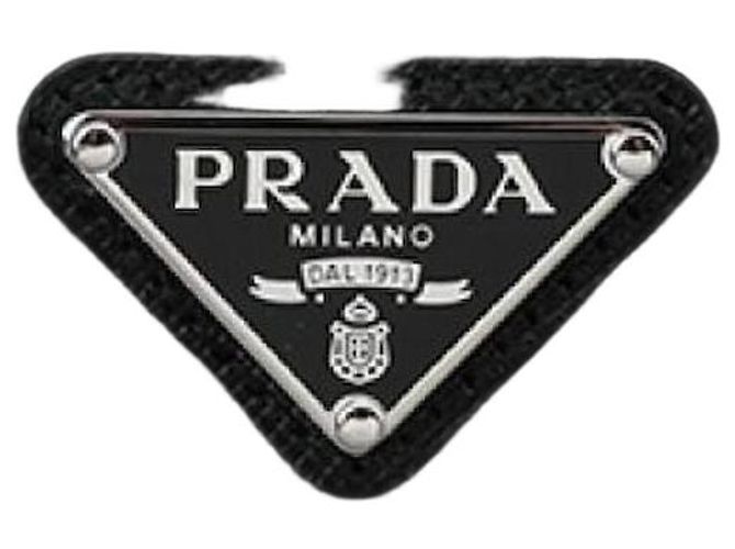 Prada Tarjetero de Nylon Saffiano Negro