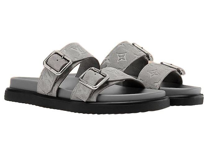 Louis Vuitton Venice Mule Gray Brown